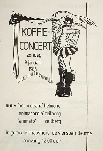 Koffie-concert in Deurne, 1984