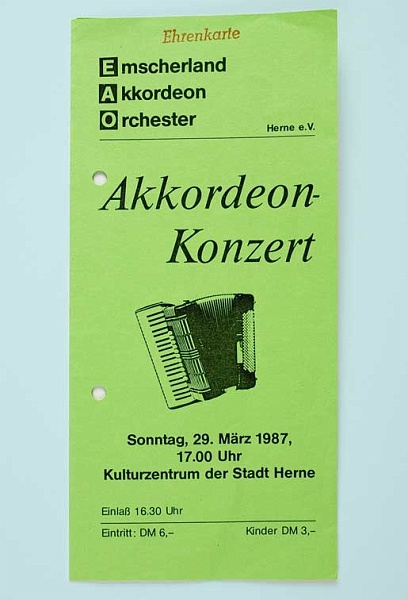 Accordeana concert in Herne (D), 1987